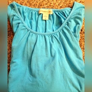 Set of two tops: L. Coldwater Creek and One World Tee-shirts